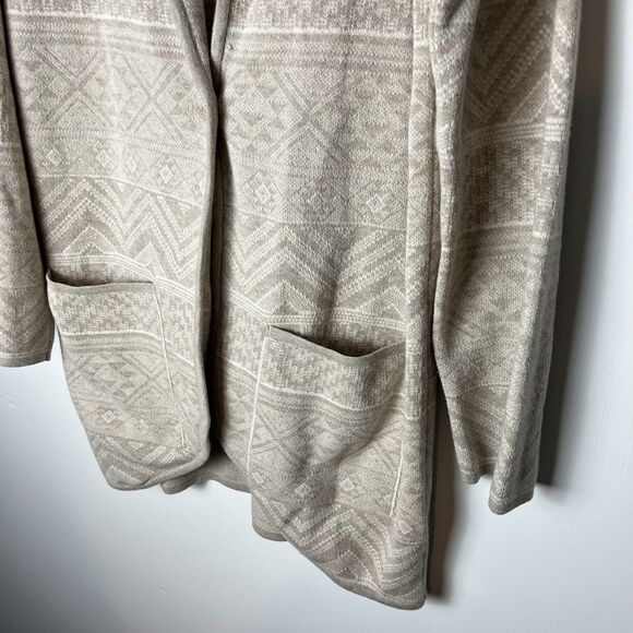 Prana Sevie Cardigan tan/creme Merino sweater XS Cozy 183 - Picture 3 of 9